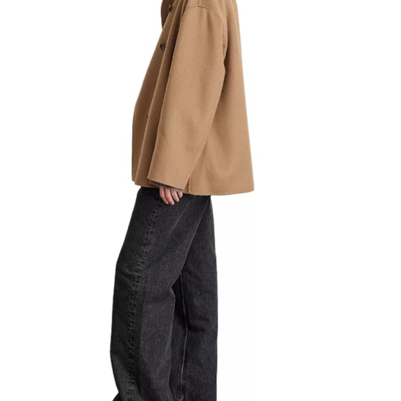New Alex Mill Camel Sophia Coat in Wool Women’s Jacket Sz M - Picture 3 of 16